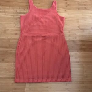 Metaphor burnt red orange  dress